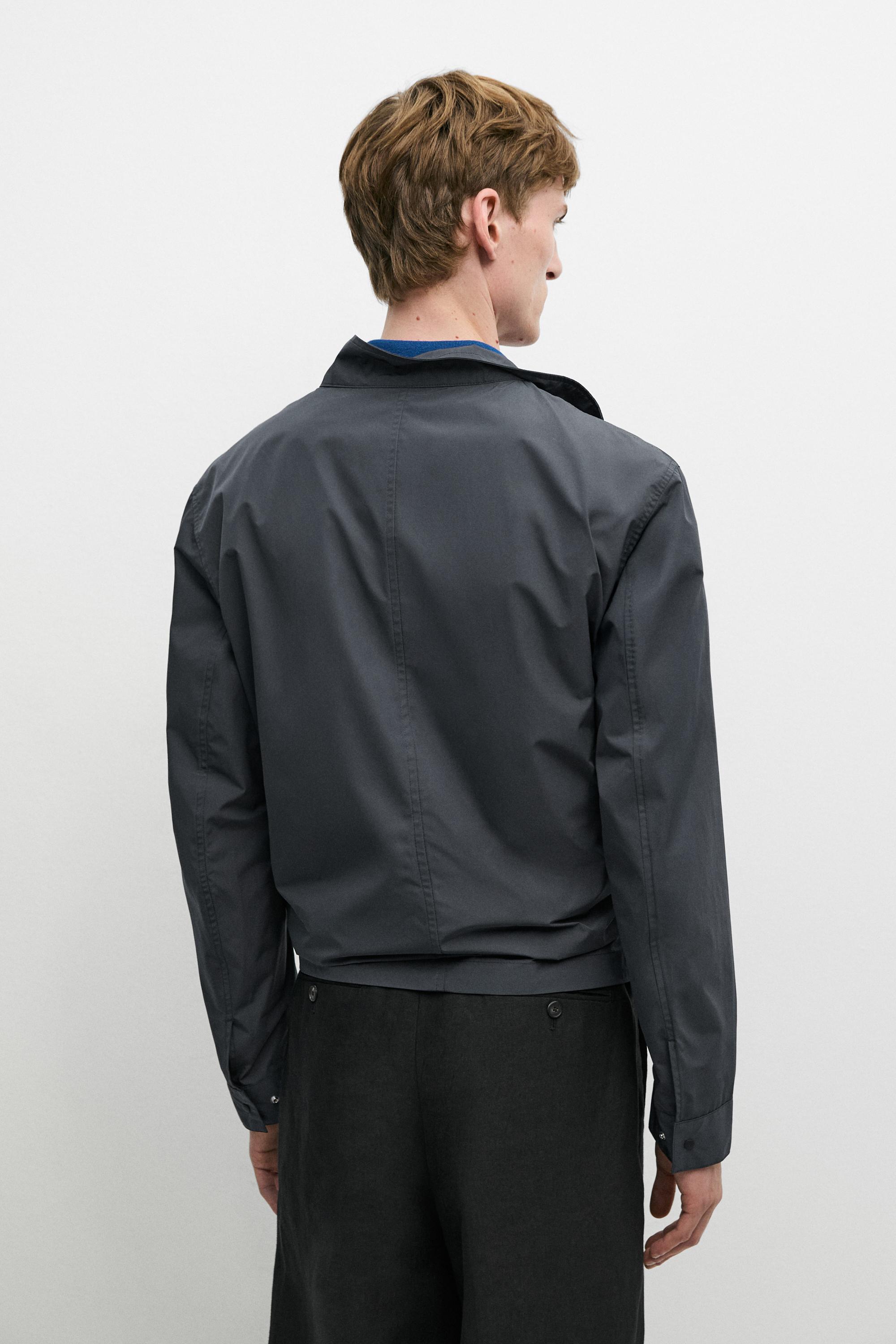 High neck jacket with pocket details